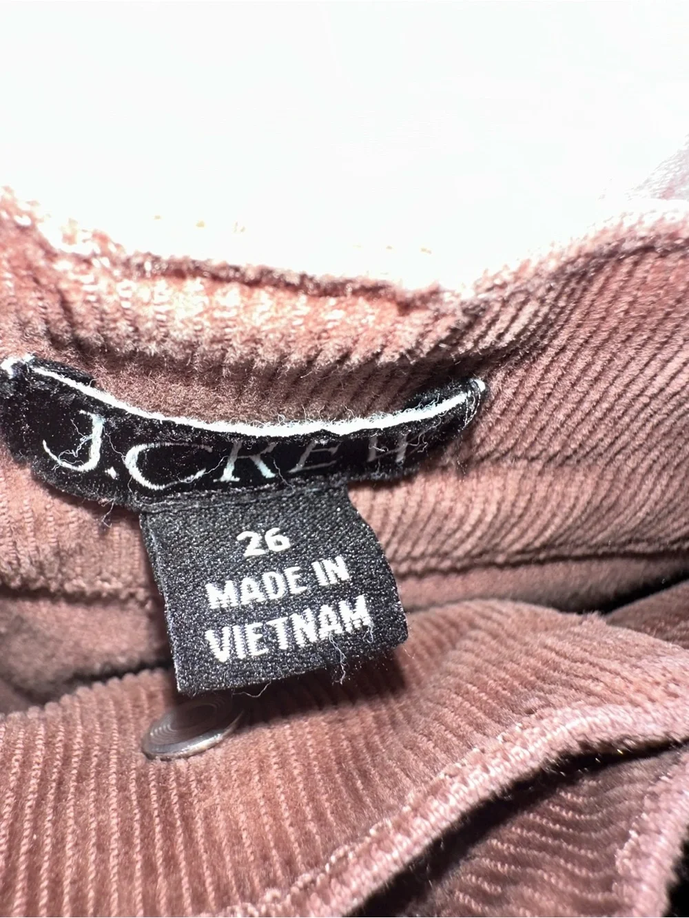 J. Crew Woman’s Corduroy Pants in Chocolate Brown
